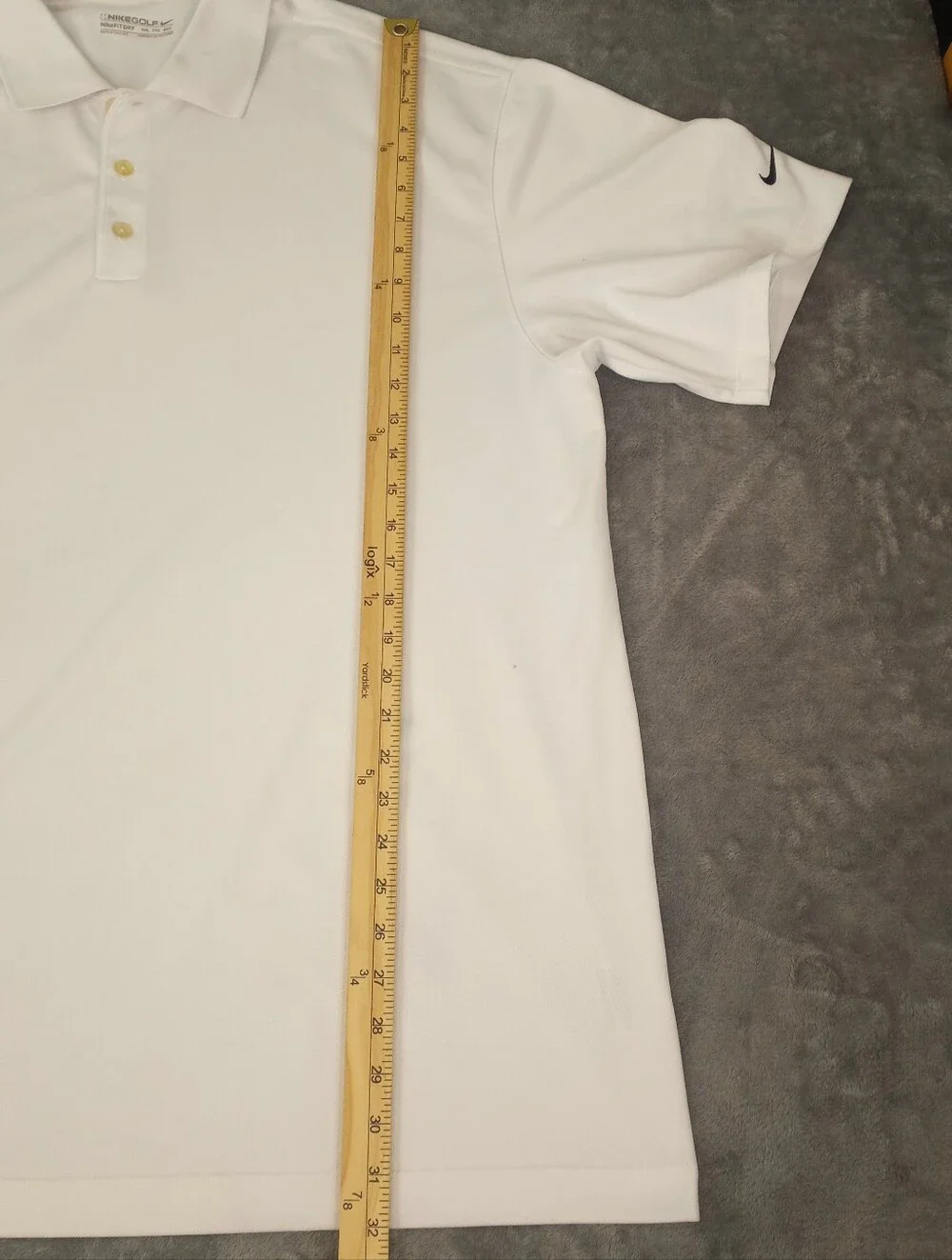 Nike Men's Golf Nike Dri-FIT  Performance White Polo Size XXL